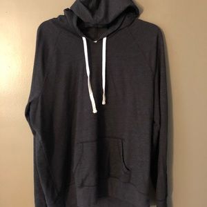 Grey hooded shirt